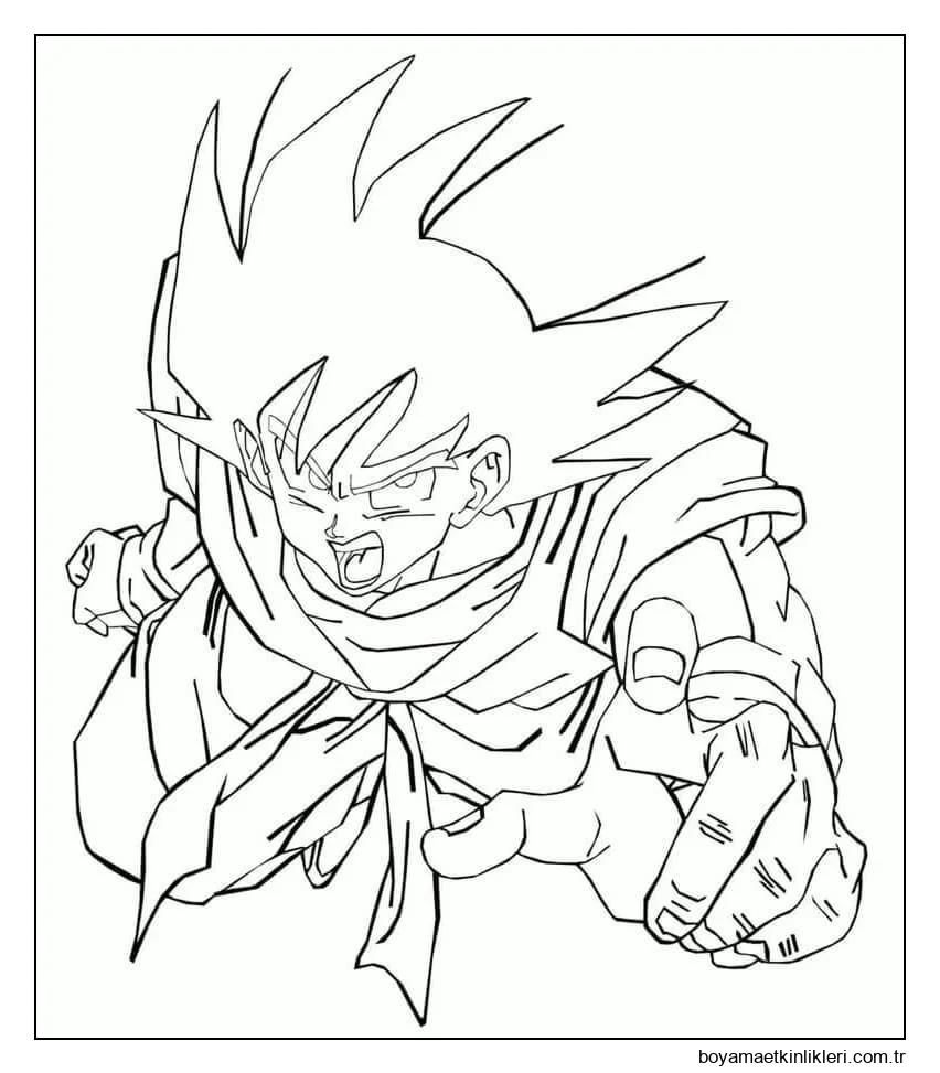 Dragon Ball Z Goku'yu çiz
