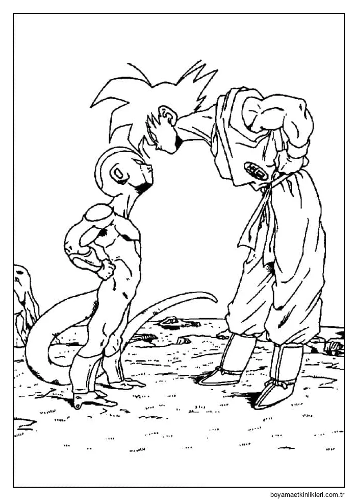 Goku ve Frieza'yı çiz