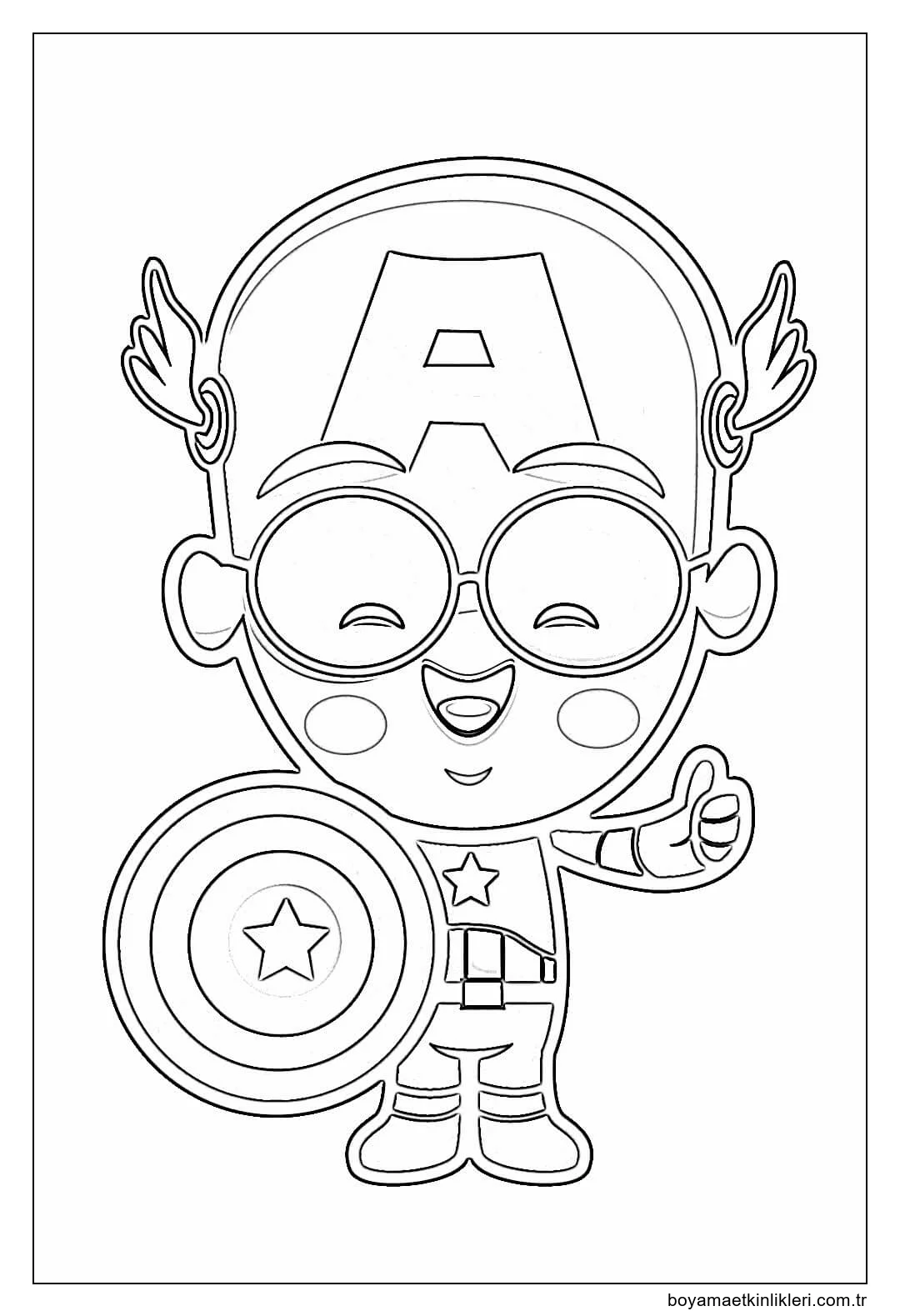 Gözlüklü Sevimli Kaptan