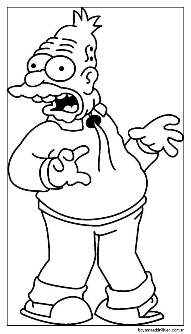 Grampa Simpson from The Simpsons