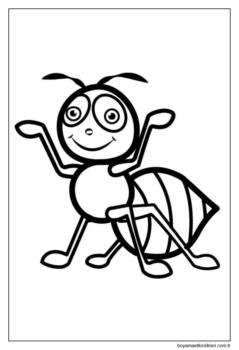 Gülümseyen Karınca Çiz