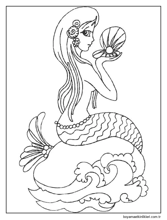 Güzel Deniz Kızı Yazdırılabilir