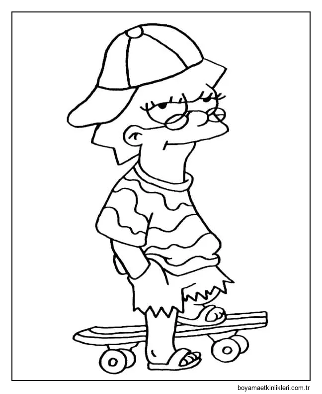 Harika Lisa Simpson'ı çizin