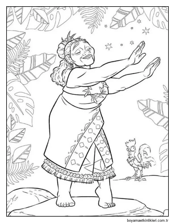 Hei Hei, Yaşlı kadın Tala'nın Dansını Izliyor