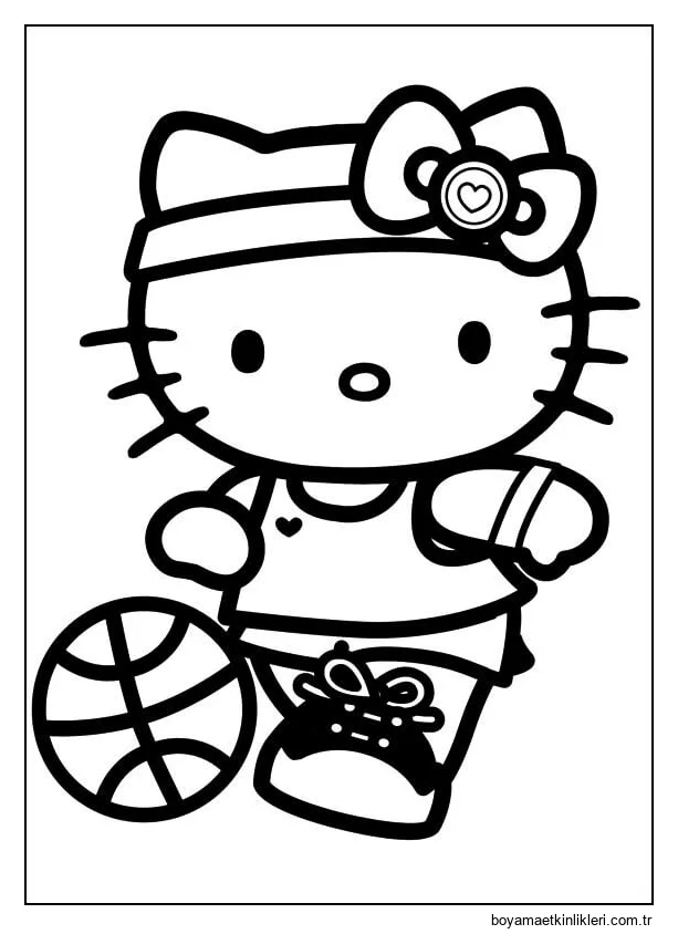 Hello Kitty futbol Oynuyor