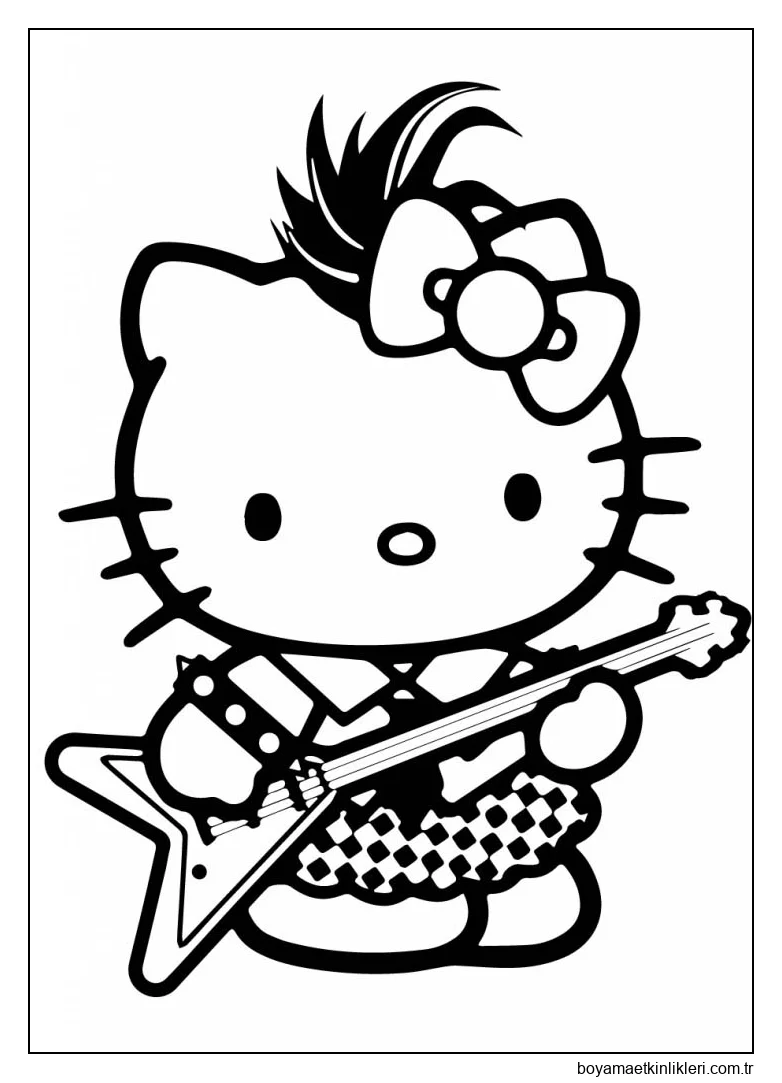 Hello Kitty gitar çal