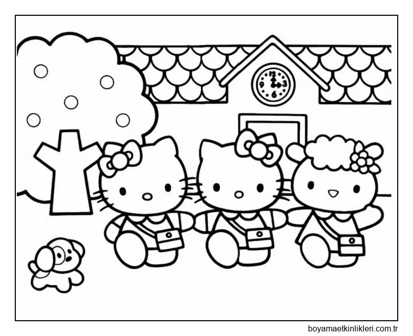 Hello Kitty ve Arkadaşları Okula Gidiyor