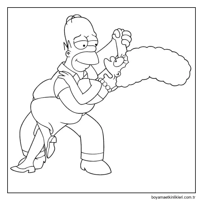 Homer ve Marge'ı çiz