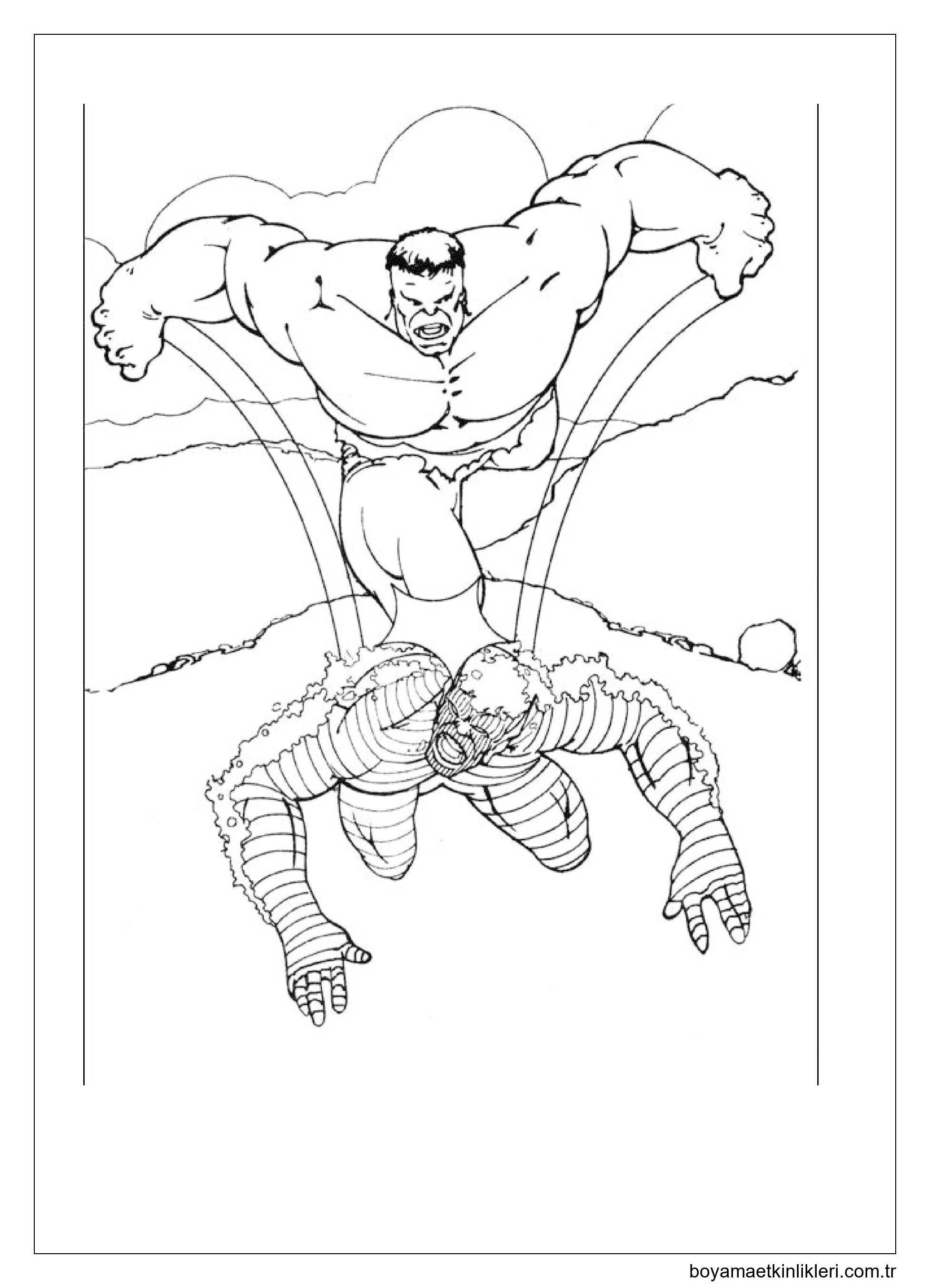 Hulk Düşmanla Savaşıyor