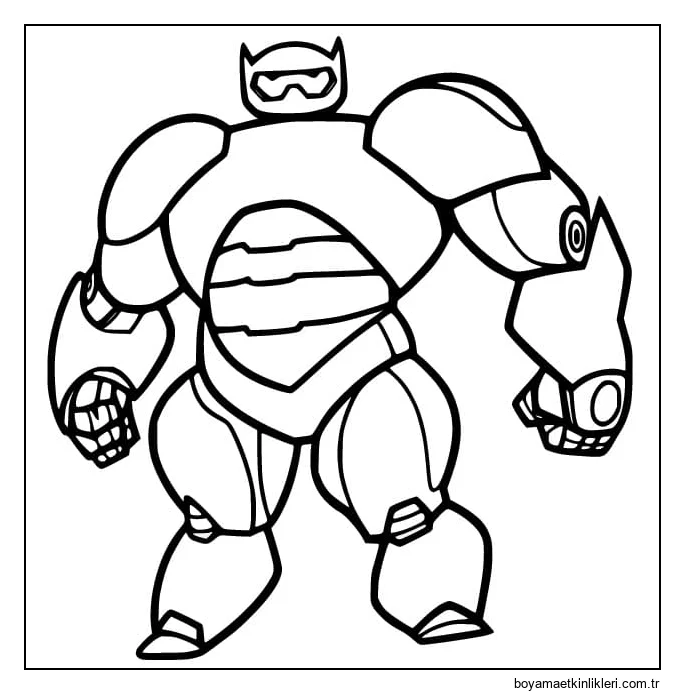 İnanılmaz Zırhlı Baymax Boyama