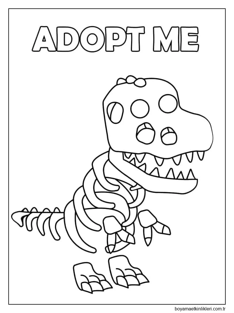 İskelet t-rex Adopt Me