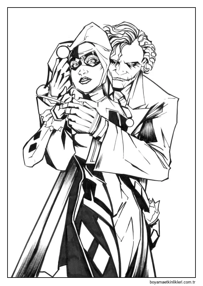Joker Harley Quinn'e Sarılıyor