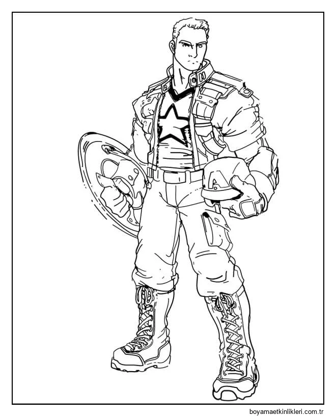 Kaptan Amerika Kalkan tutuyor