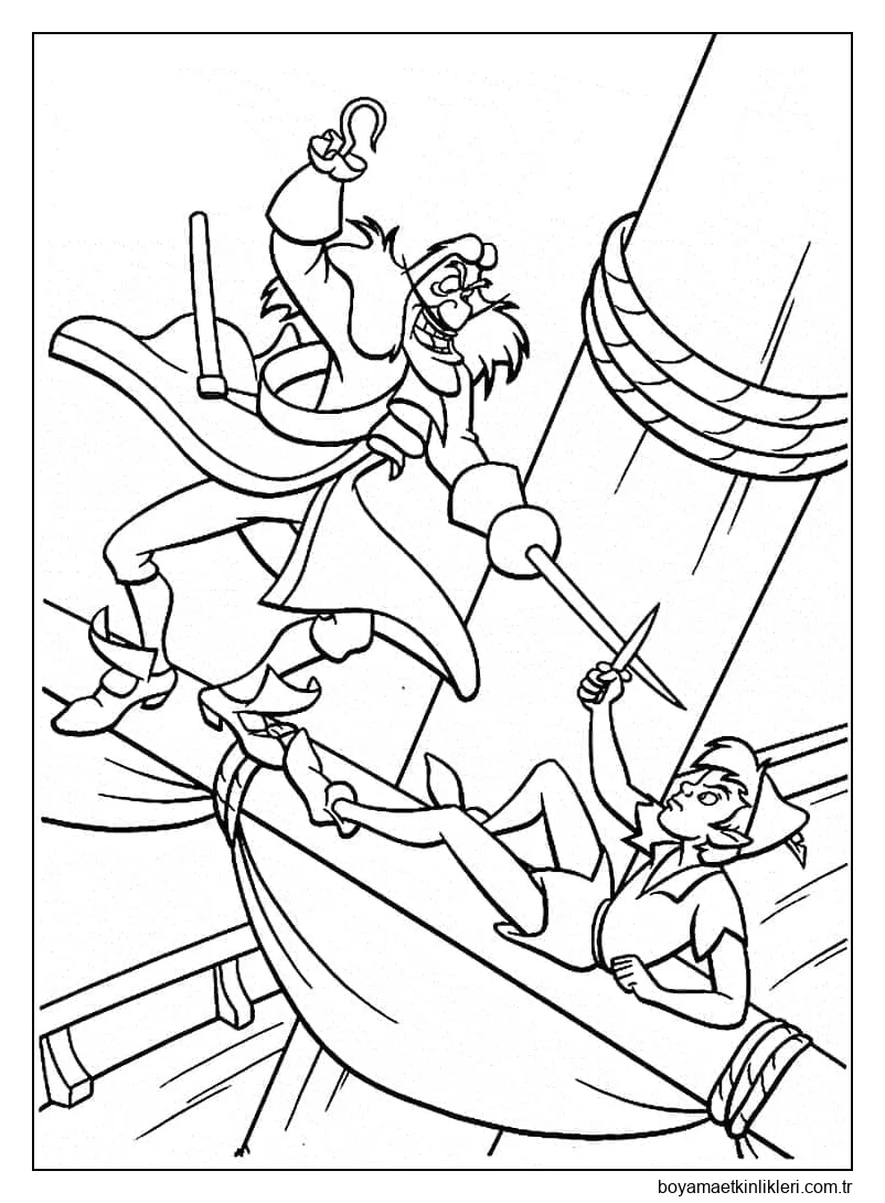 Kaptan Hook, Peter Pan'a Karşı