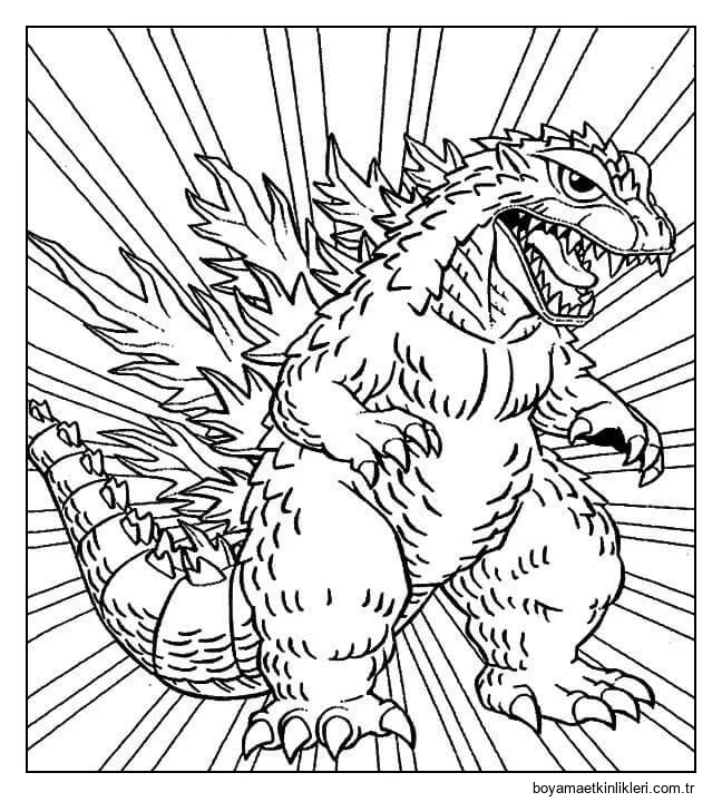 Karikatür Godzilla