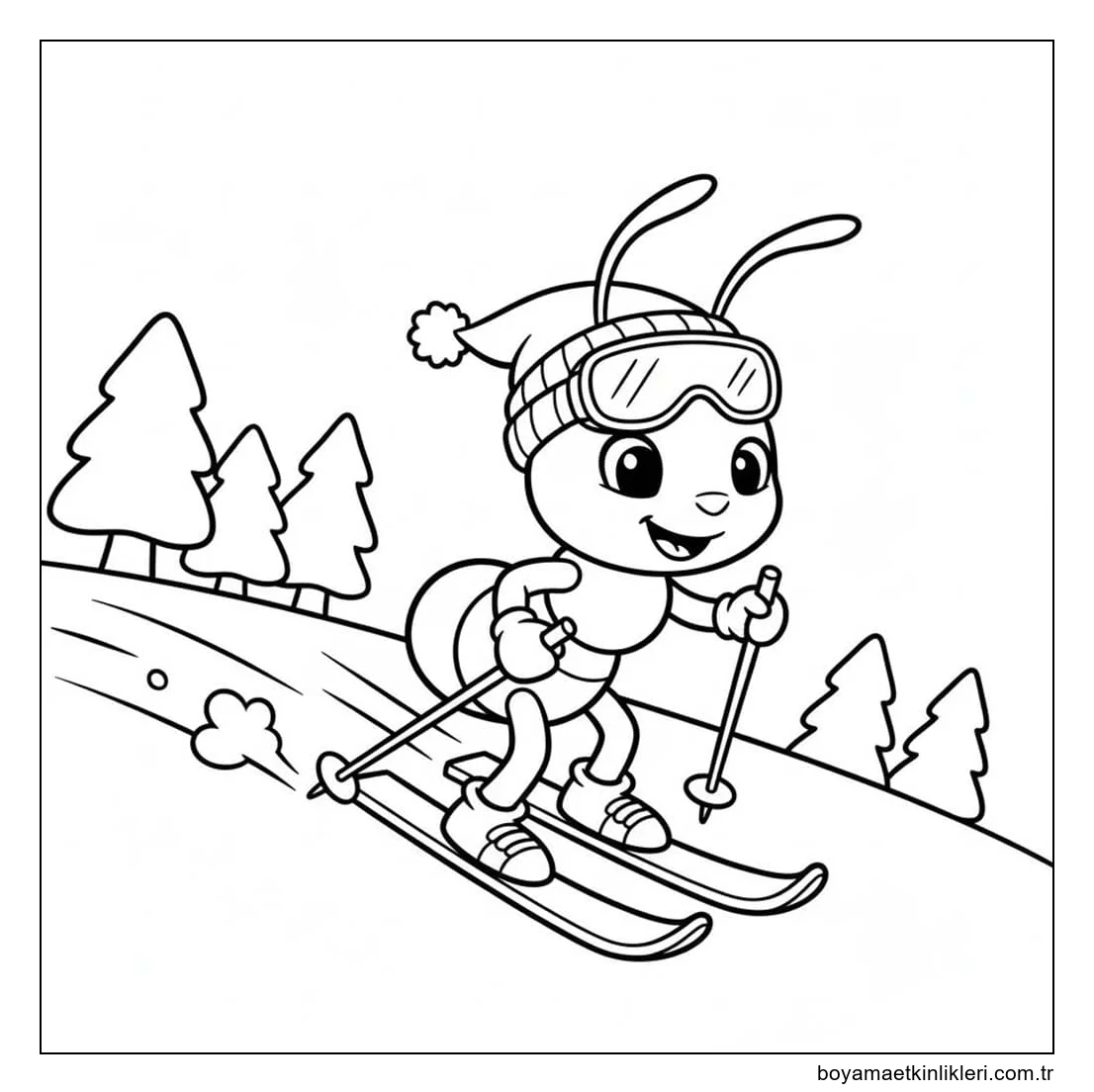 Karınca kayak yapma