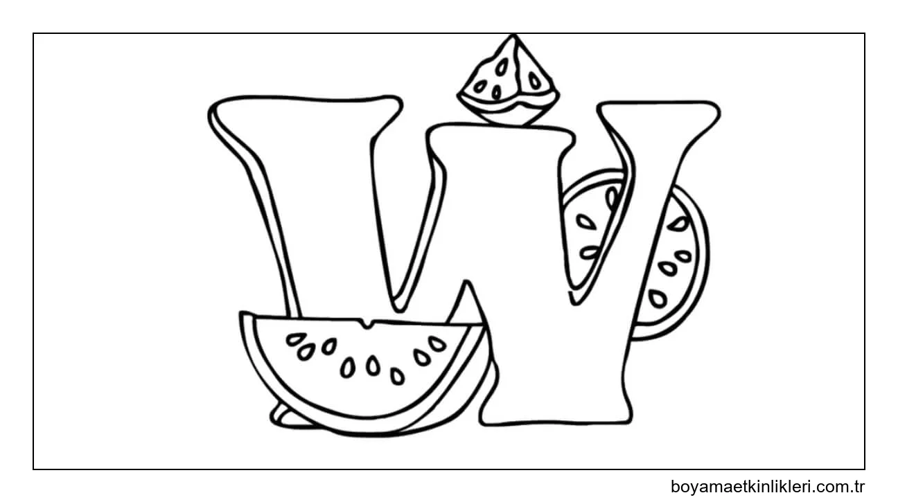 Karpuz Dilimli W Harfi