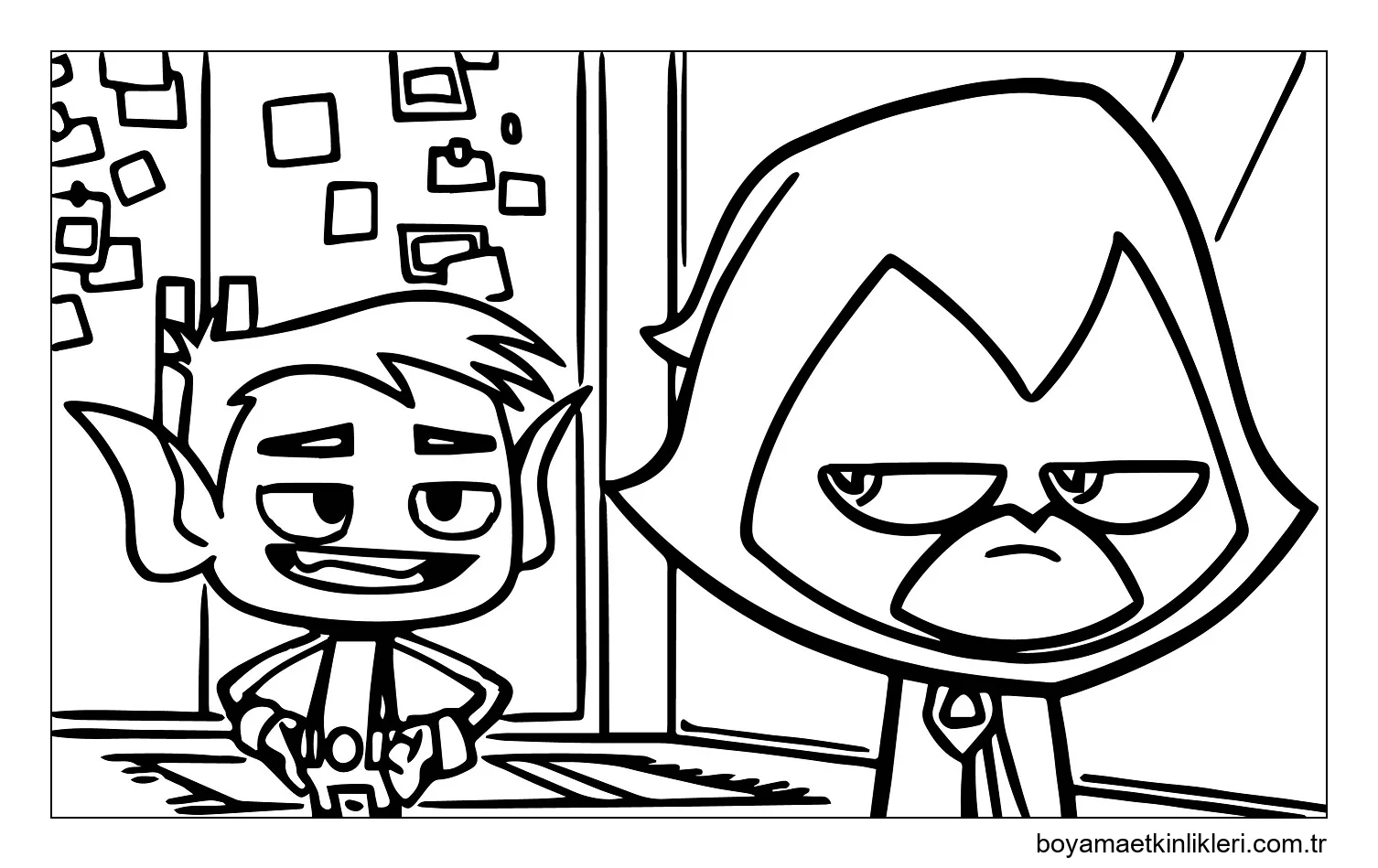 Komik Canavar Çocuk Ve Kuzgun