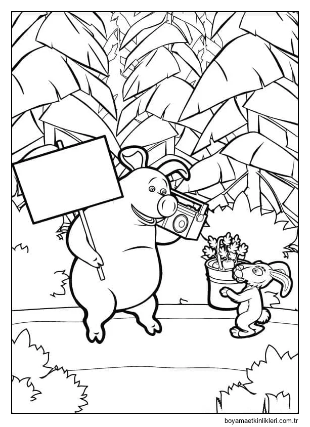 Maşa ve Ayı'dan Rosie ve Tavşan