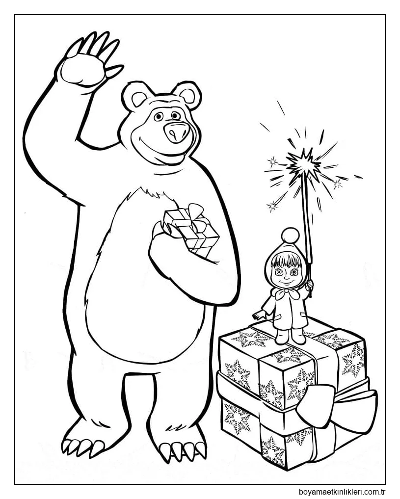 Maşa ve Ayı ve Bir Hediye