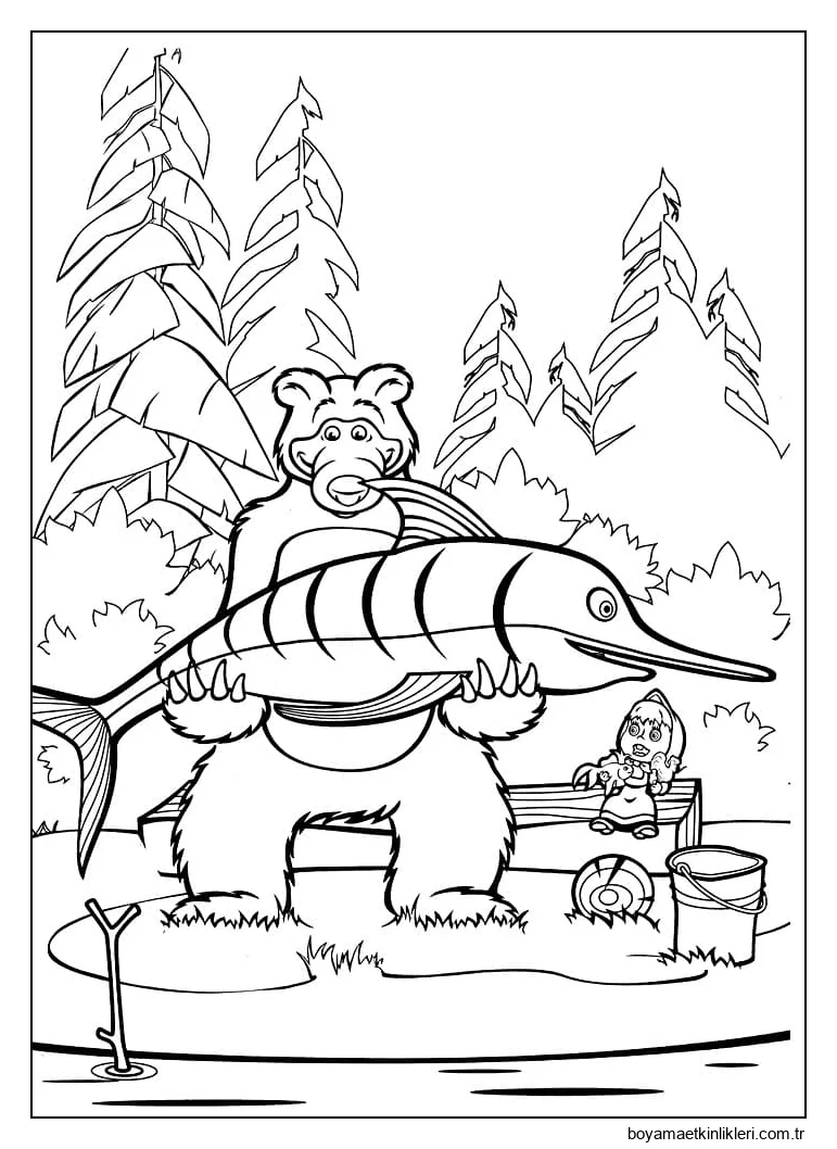 Maşa ve Ayı ve Büyük Balık