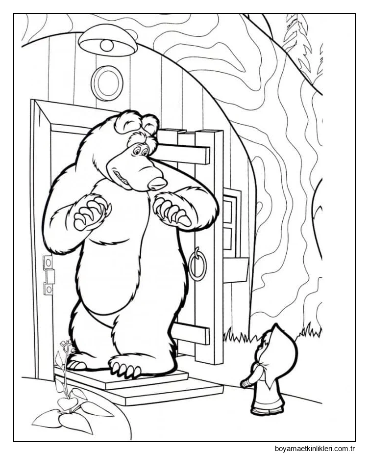 Maşa ve Ayı Yazdırılabilir