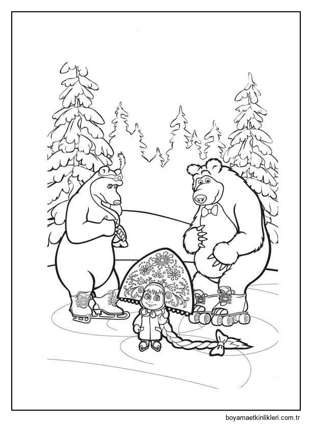 Maşa ve Ayı'yı Ücretsiz Çiz