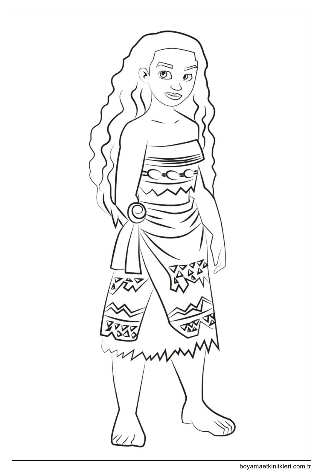 Moana'nın çizimi