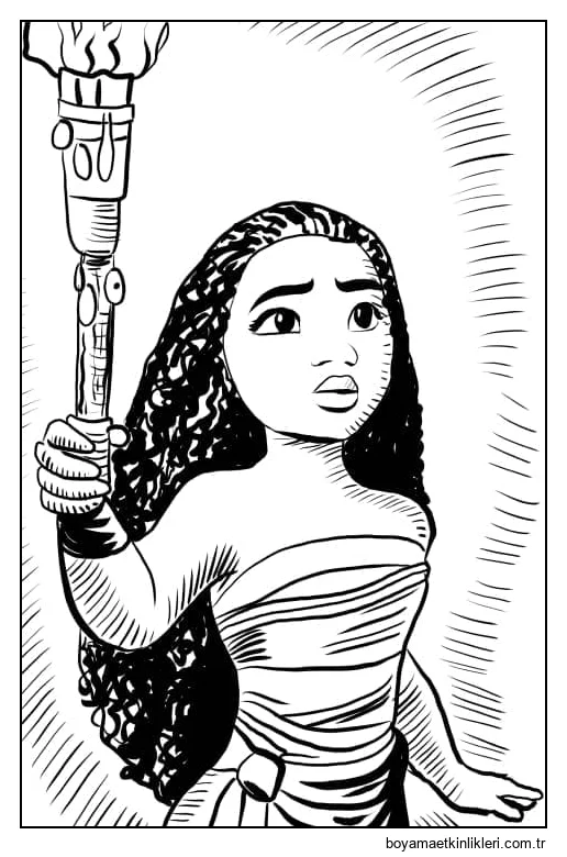 Moana'nın Ücretsiz Çizimi