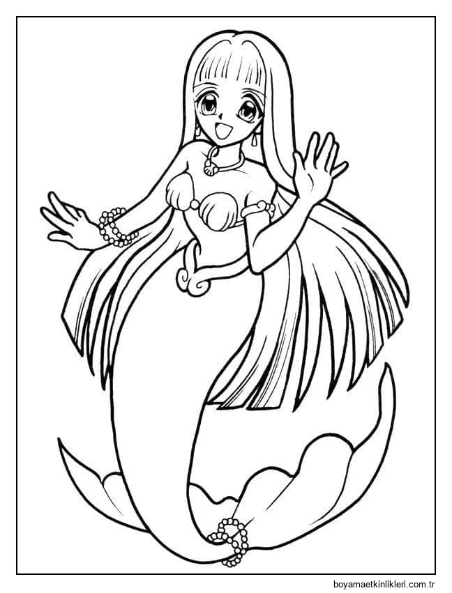 Mutlu bir denizkızı