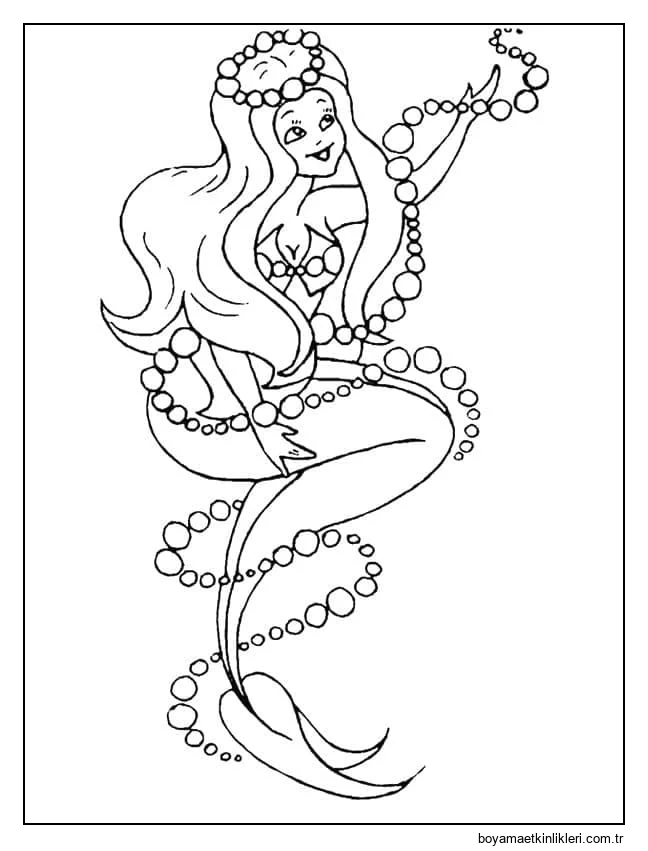 Mutlu Deniz Kızı Yazdırılabilir