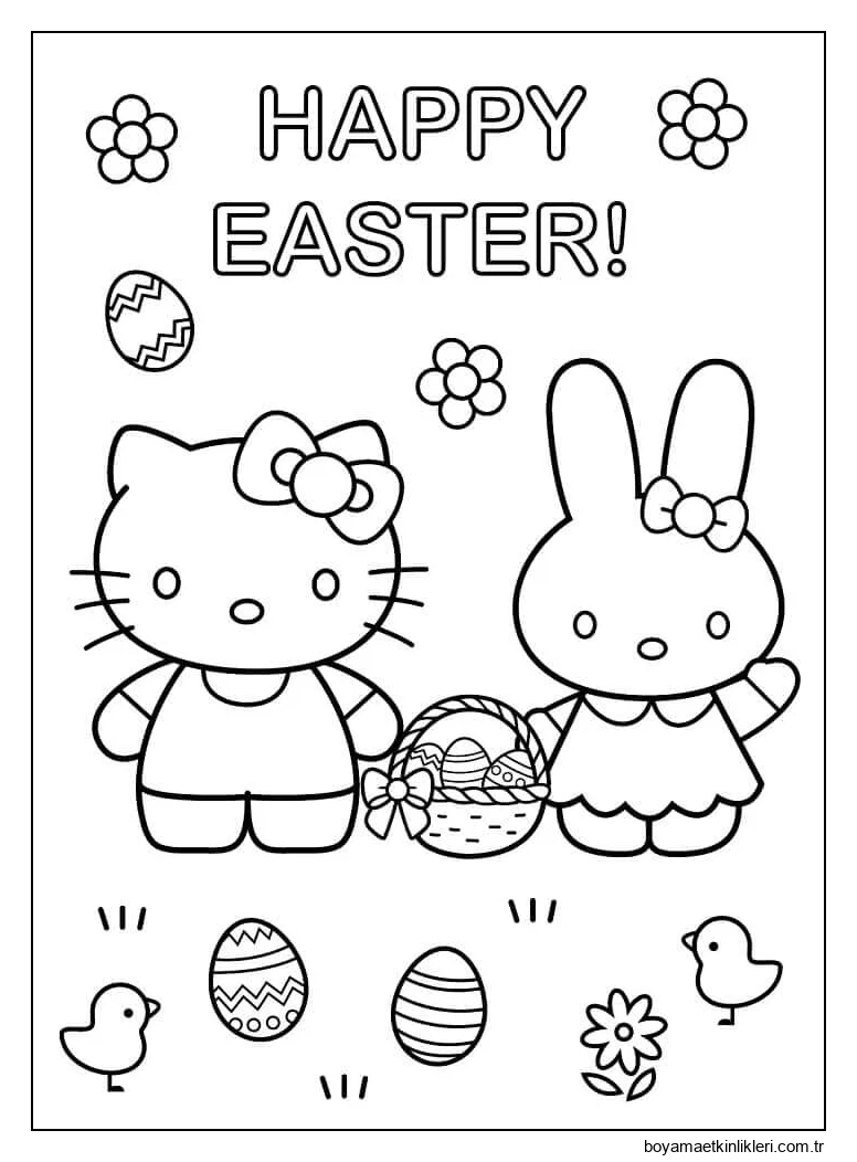 Mutlu Paskalyalar'da Hello Kitty