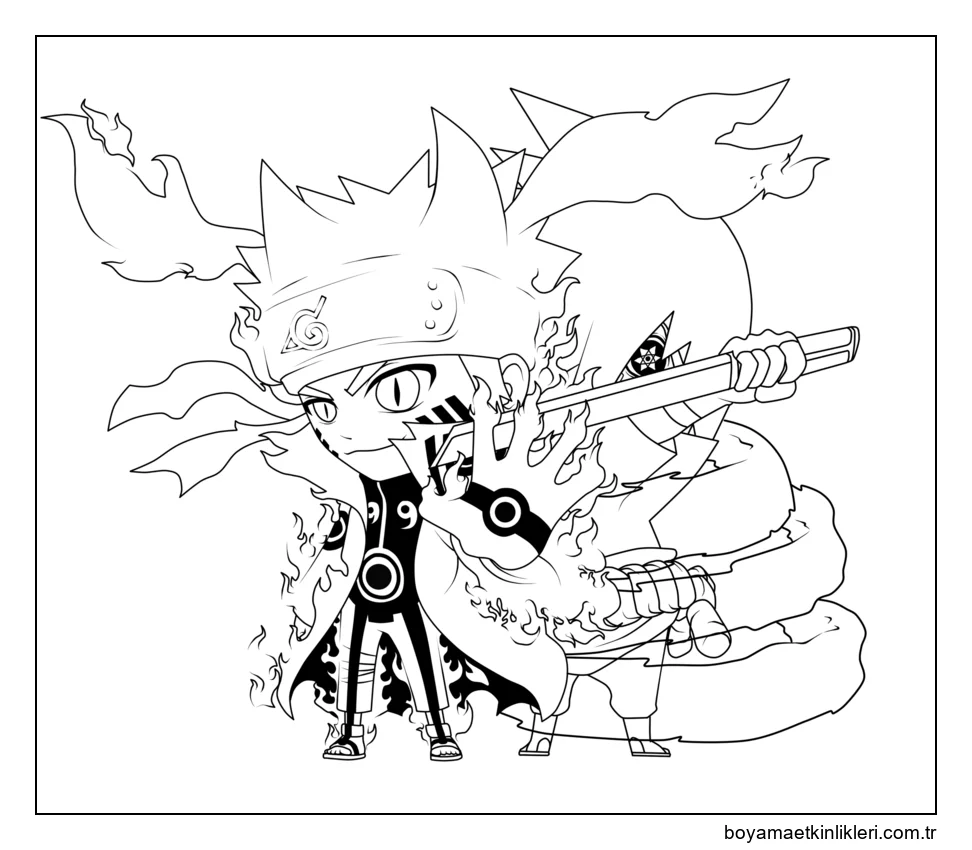 Naruto ve Sasuke Chibi