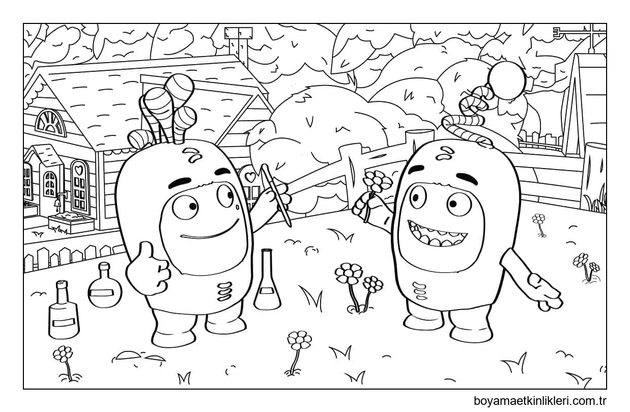 Oddbods'tan Bubbles ve Newt