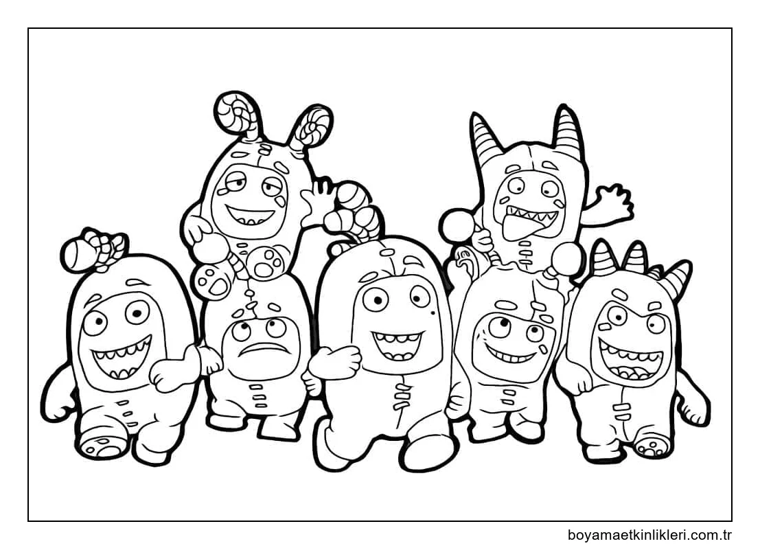 Oddbods'tan karakterler