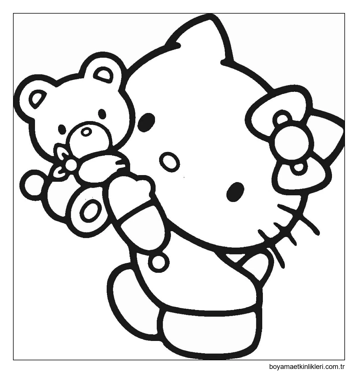 Oyuncak Ayı ile Hello Kitty