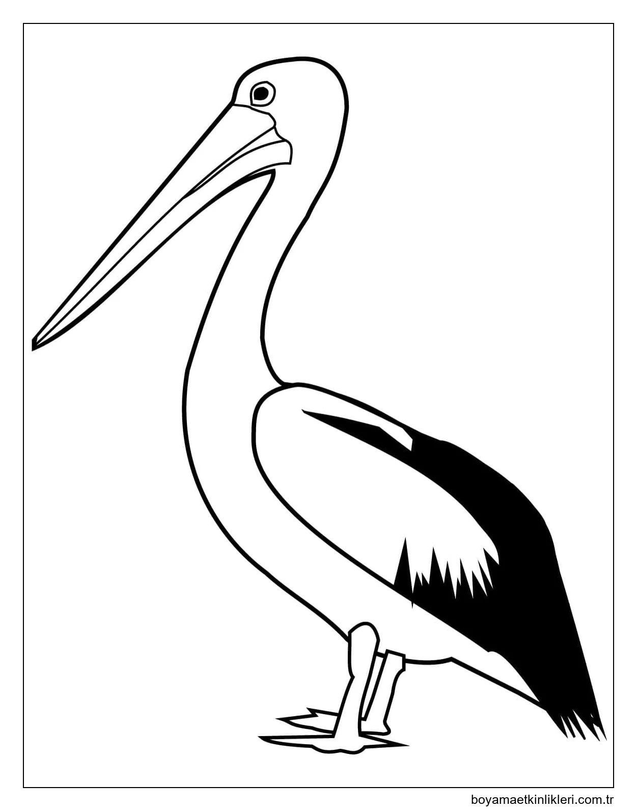 Pelikan Çocuklar için yazdırılabilir