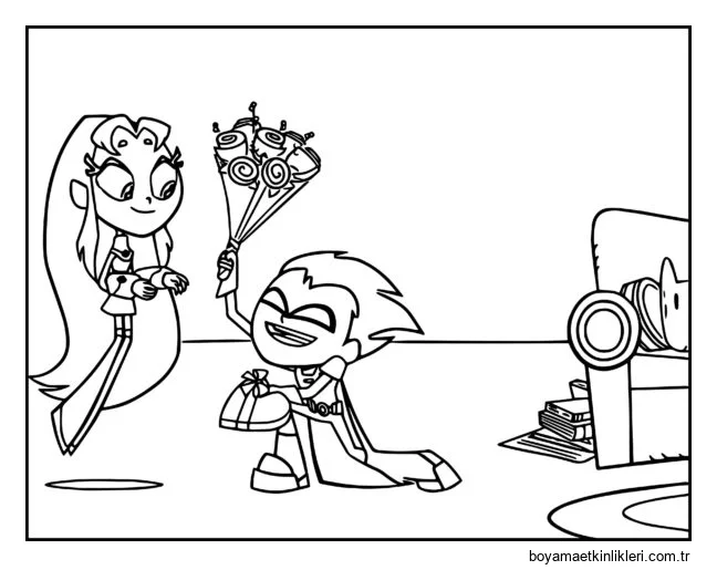 Robin kız arkadaşına mutlu yıllar diler.