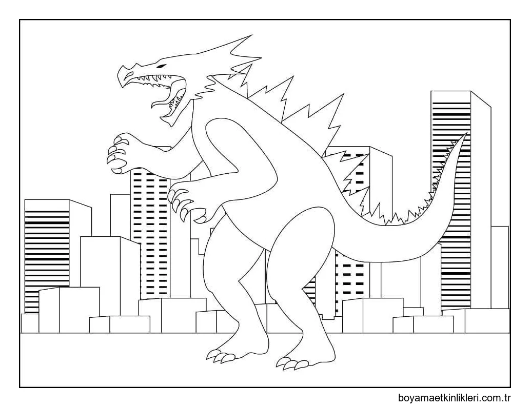 Şehirde Korkunç Godzilla