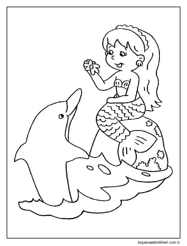 Sevimli Deniz Kızı ve Yunus