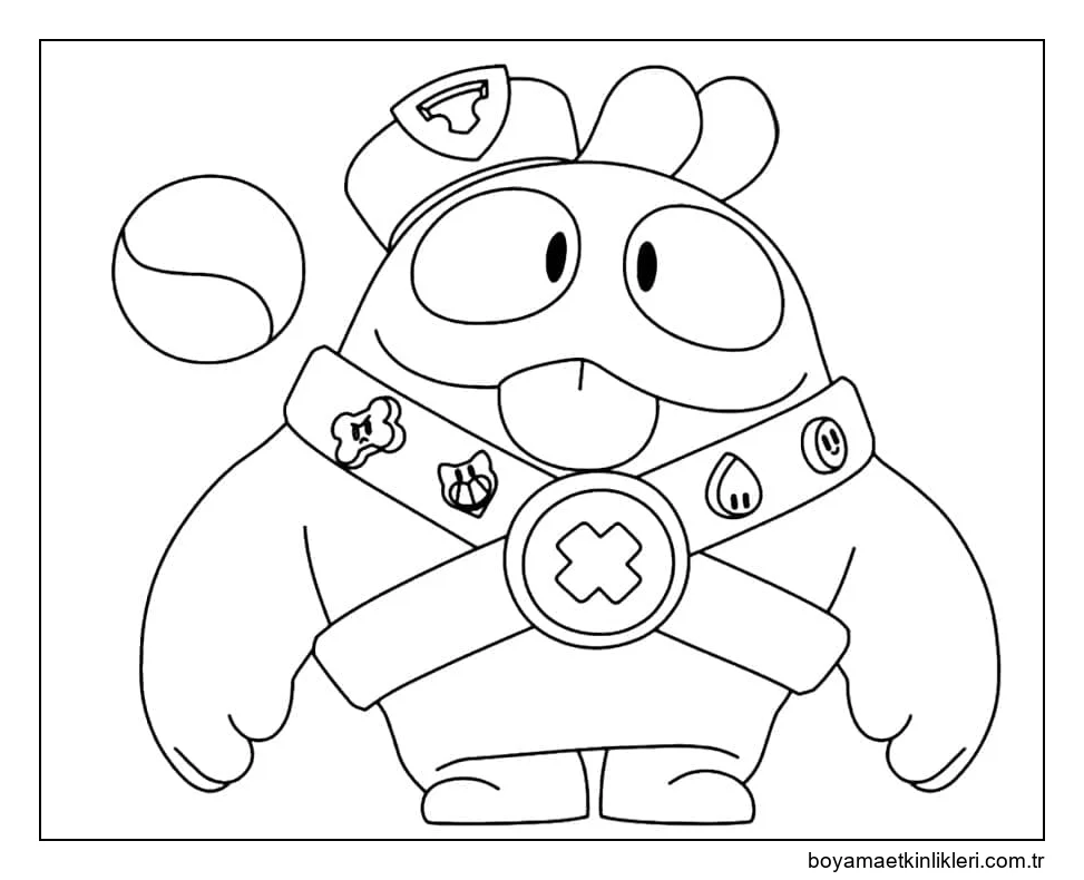 Sevimli Squeak Brawl Stars'ı çiz