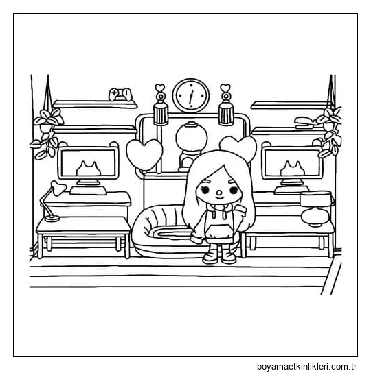 Toca Boca ana hatları yazdırılabilir