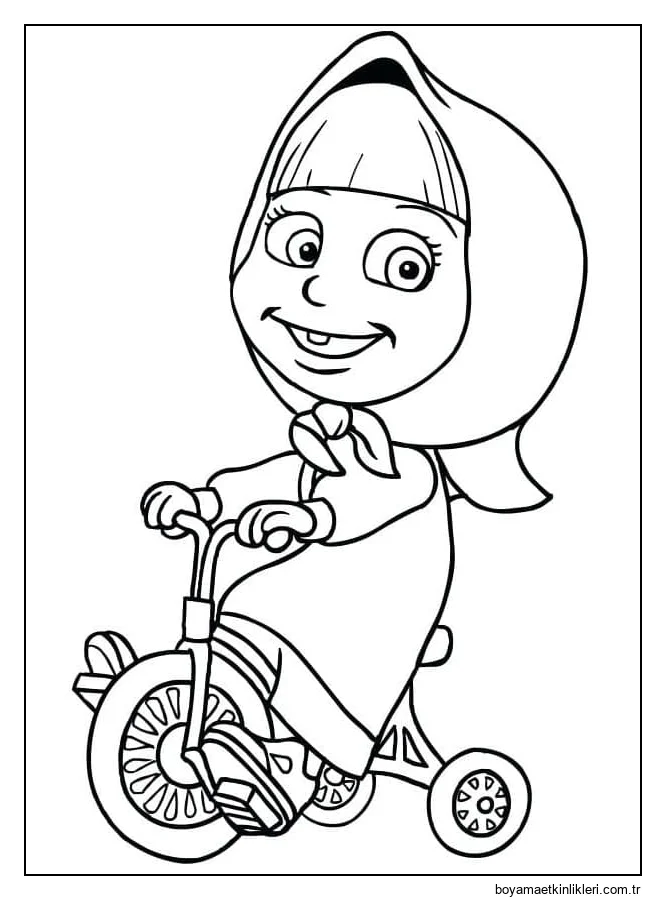 Üç Tekerlekli Bisikletteki Maşa