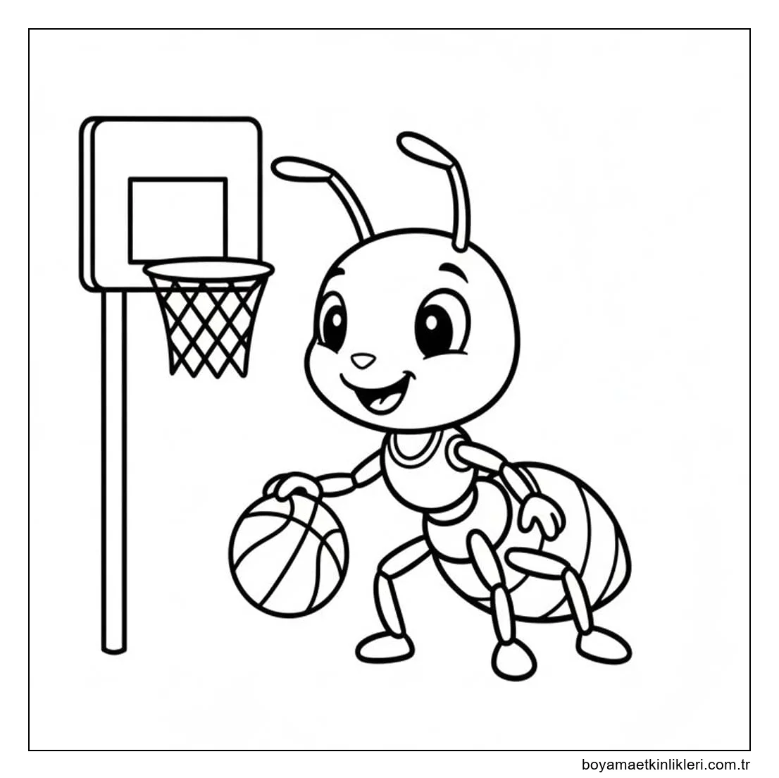 Ücretsiz Yazdırılabilir Karınca Çizim