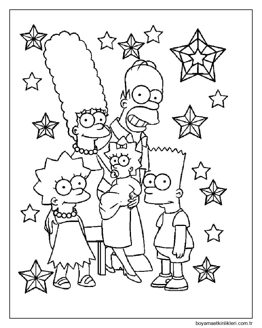 Ücretsiz Yazdırılabilir Simpsonlar