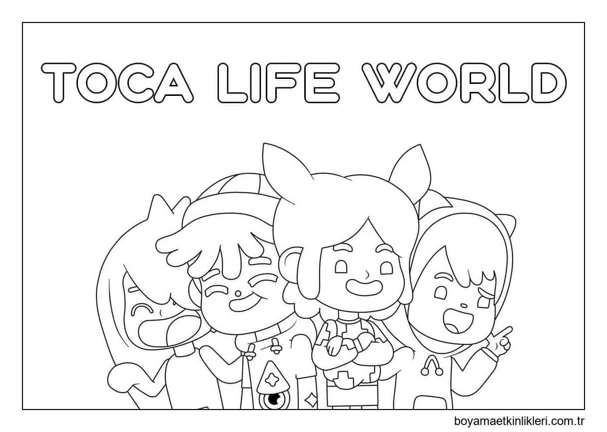 Ücretsiz Yazdırılabilir Toca Life World