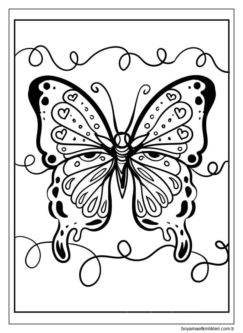 Yazdırılabilir Kelebek