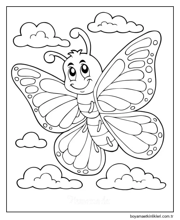 Yazdırılabilir Uçan Kelebek