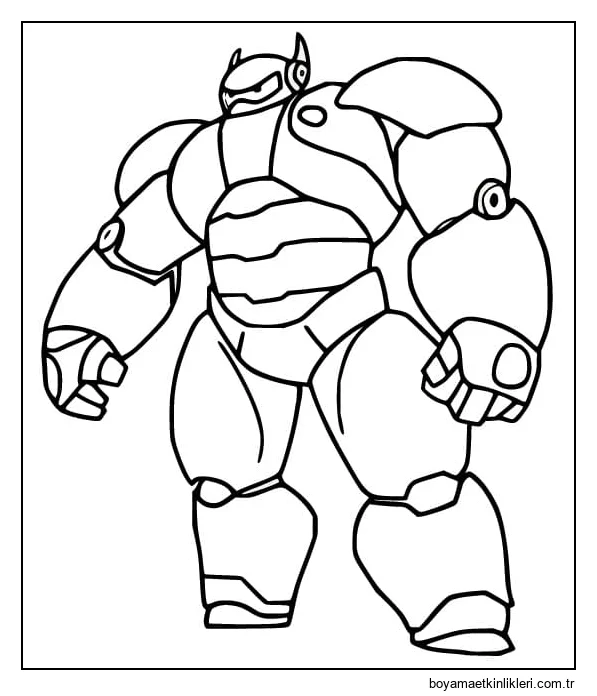 Zırhlı Baymax Boyama