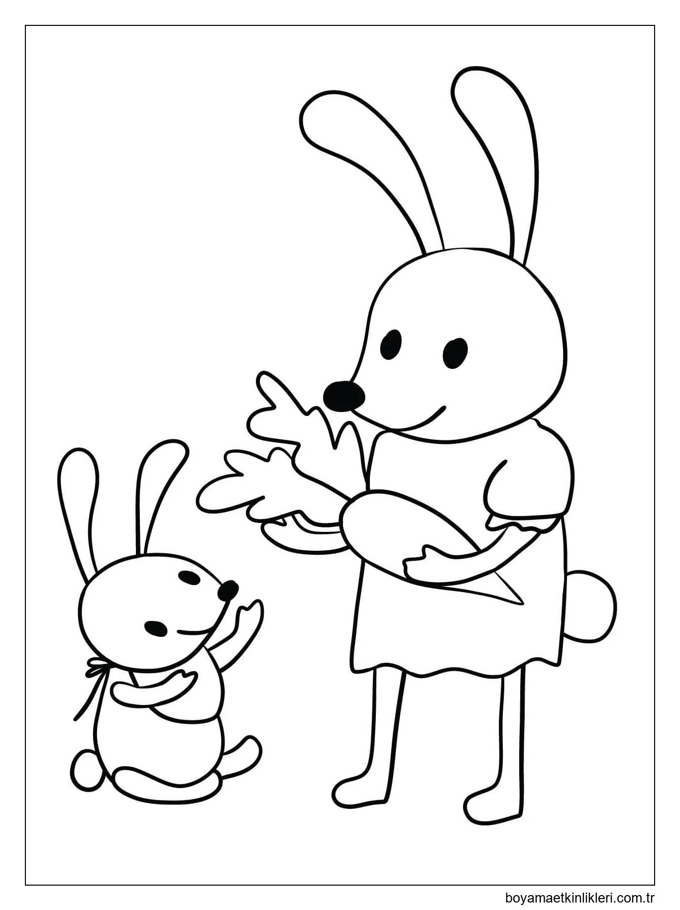 Anne Ve Havuçlu Tavşan